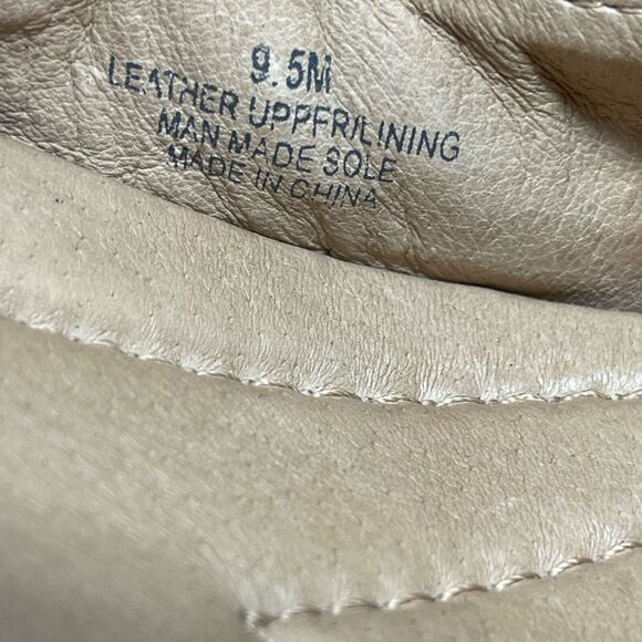 Nurture by Lamaze Shoes Womens 9.5 M Cognac Tan Leather Low Wedge Heel Scrunch - Picture 14 of 16